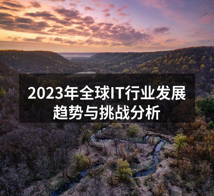 2023年全球IT行业发展趋势与挑战分析
